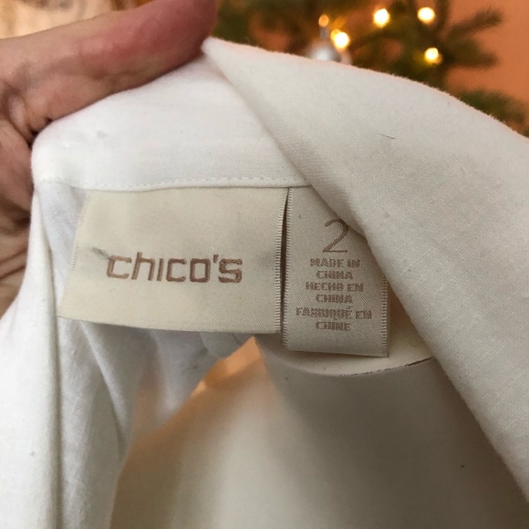 Chico’s beautiful embroidered linen long kimono - Picture 6 of 8